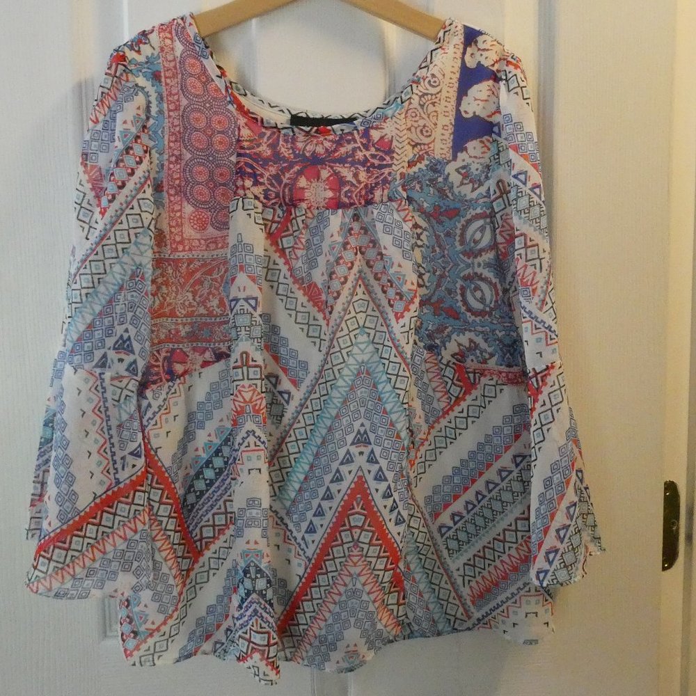 Amy Byer Pattern Top Girls Size 10